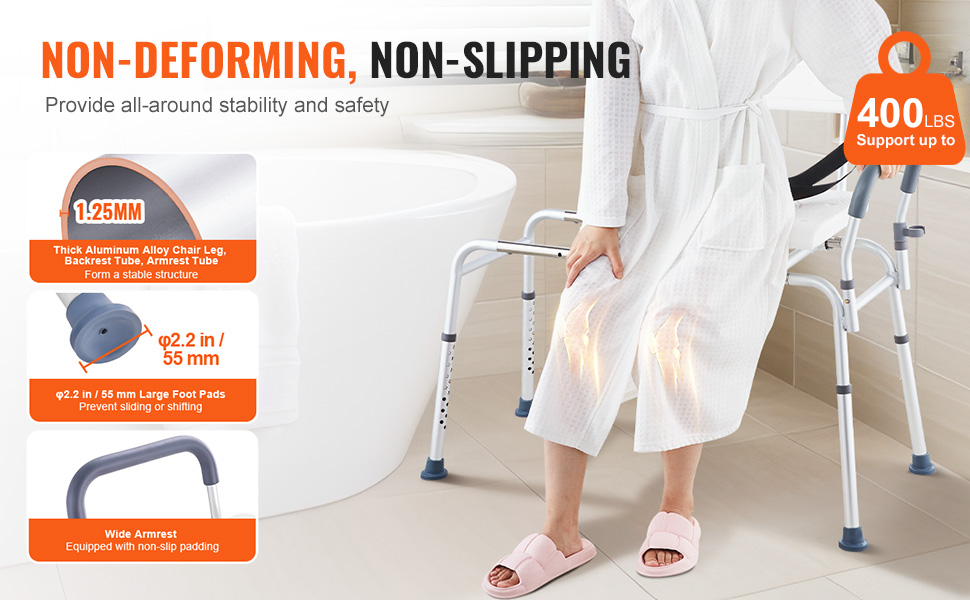 Tukeva runko ja liukumattomat jalat