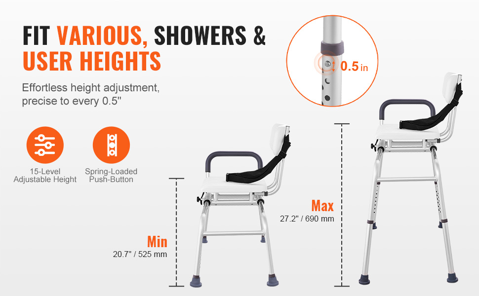 Korkeussäädettävä istuin