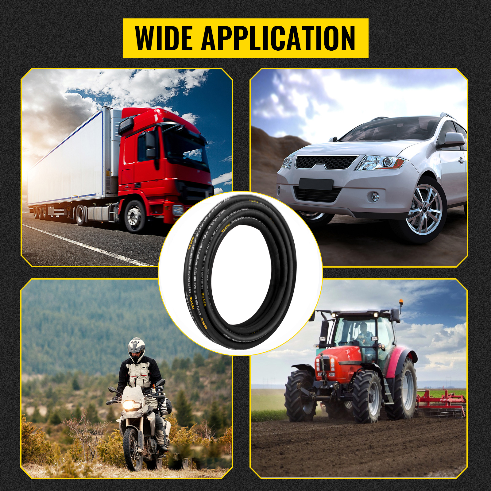 Hydrauliletkun käyttökohteet