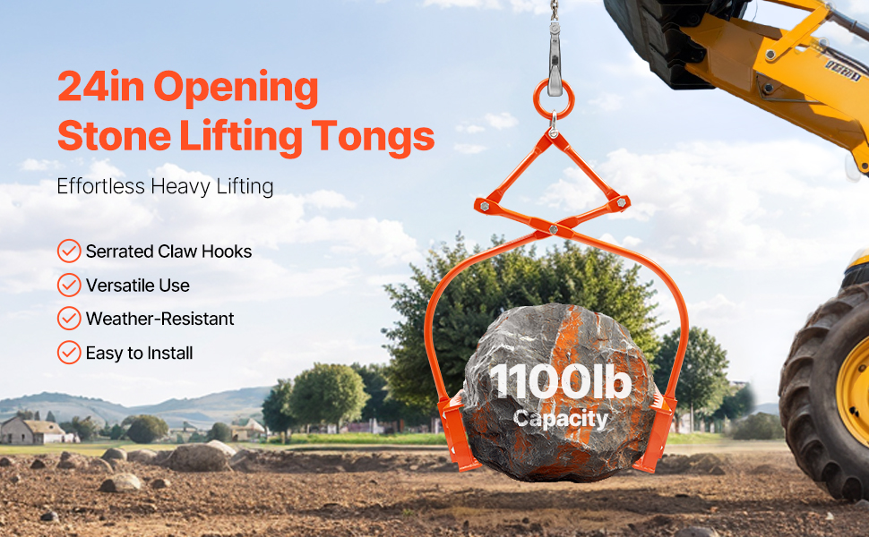 Kivinostopihdit käytössä kivien nostossa