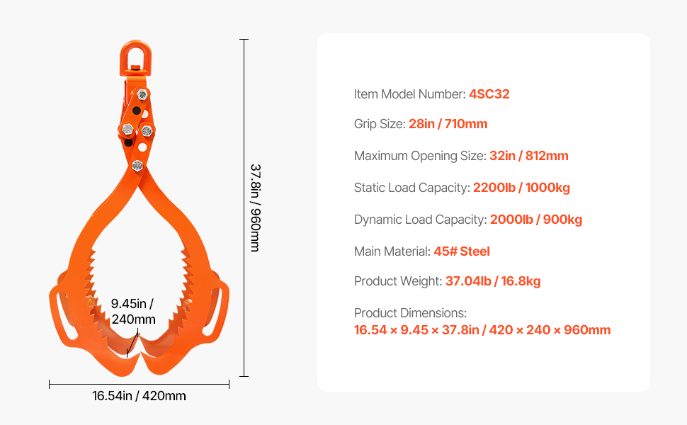 Nostopihdien mitat ja tekniset tiedot