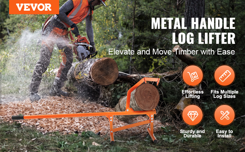 Puunostin pitkä kahva