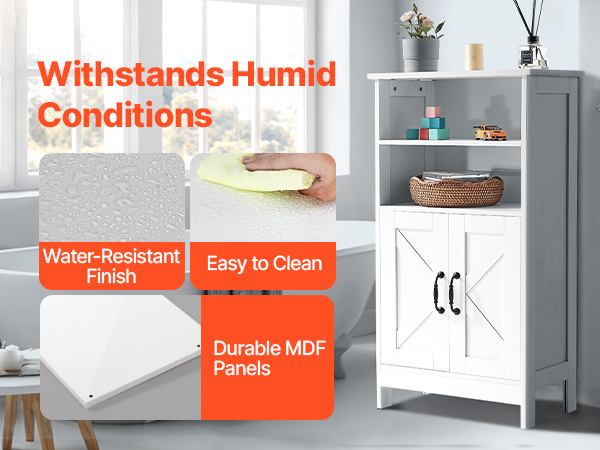 Kosteutta kestävä kylpyhuonekaappi