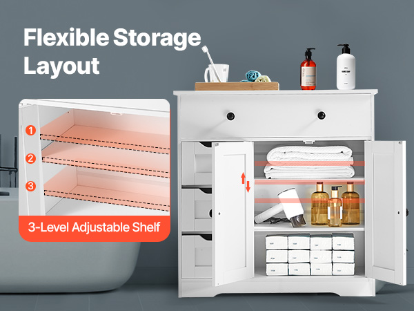 Hyllyn eri korkeudet