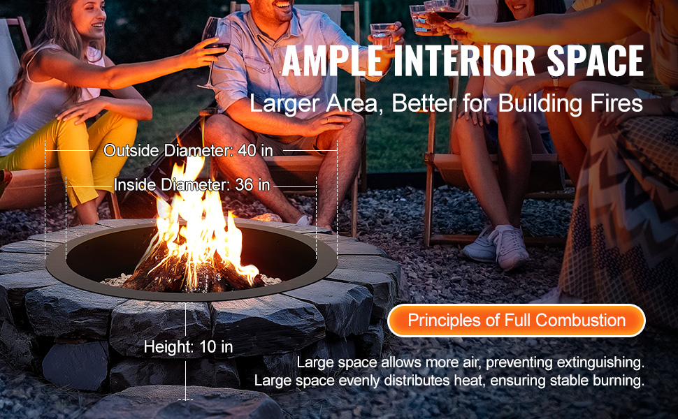 Korkeita lämpötiloja kestävä tulipesän rengas