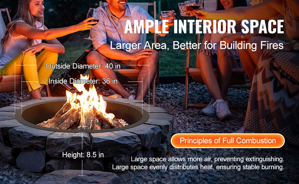 Kestävä tulipesän sisärengas