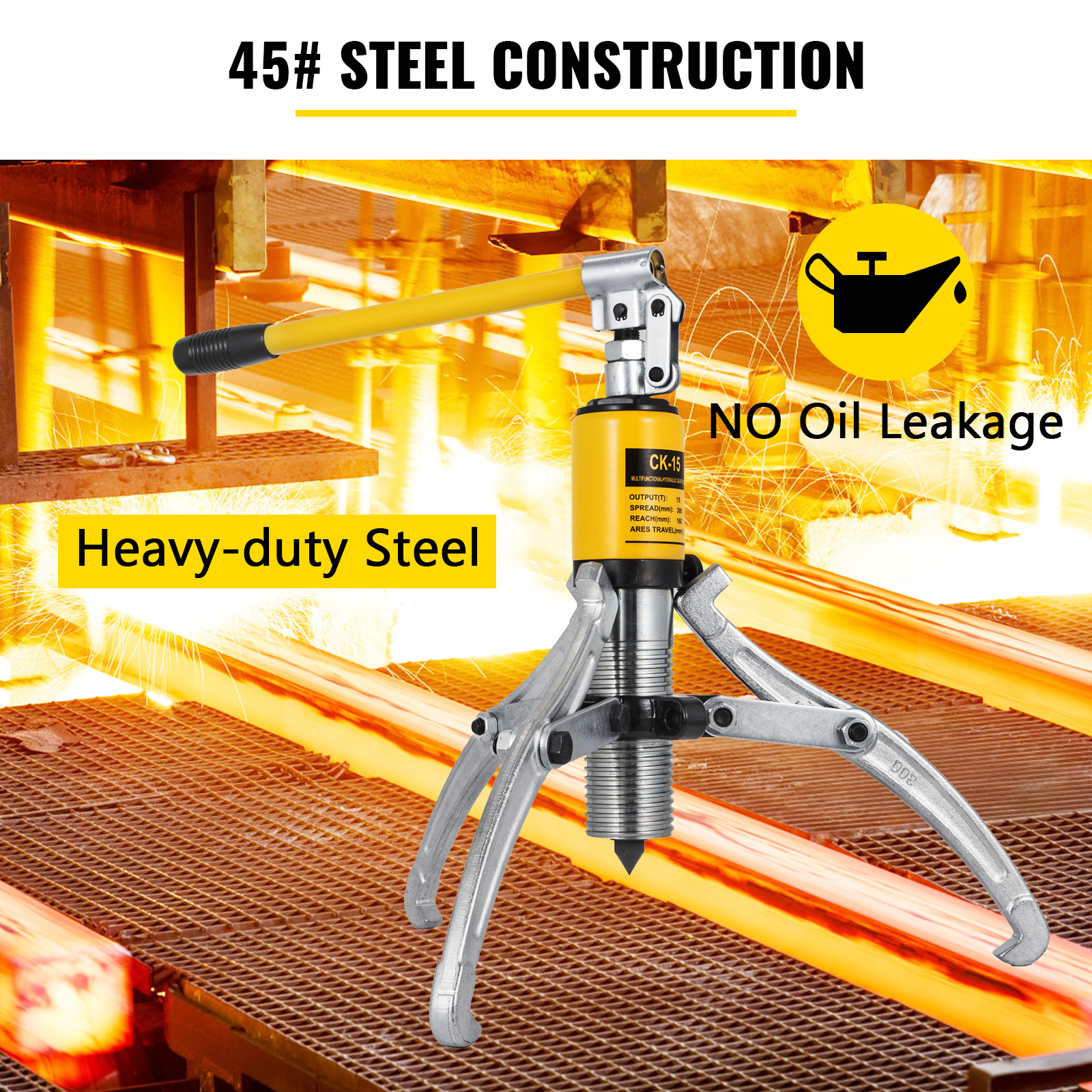Hydraulinen ulosvetäjä teräsrakenne