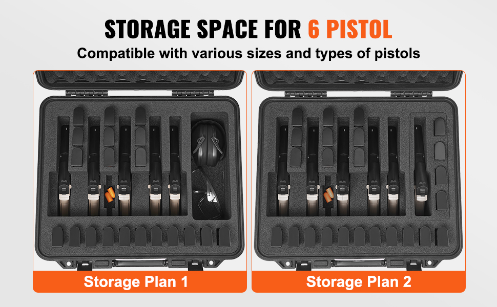 Tilaa 6 pistoolille