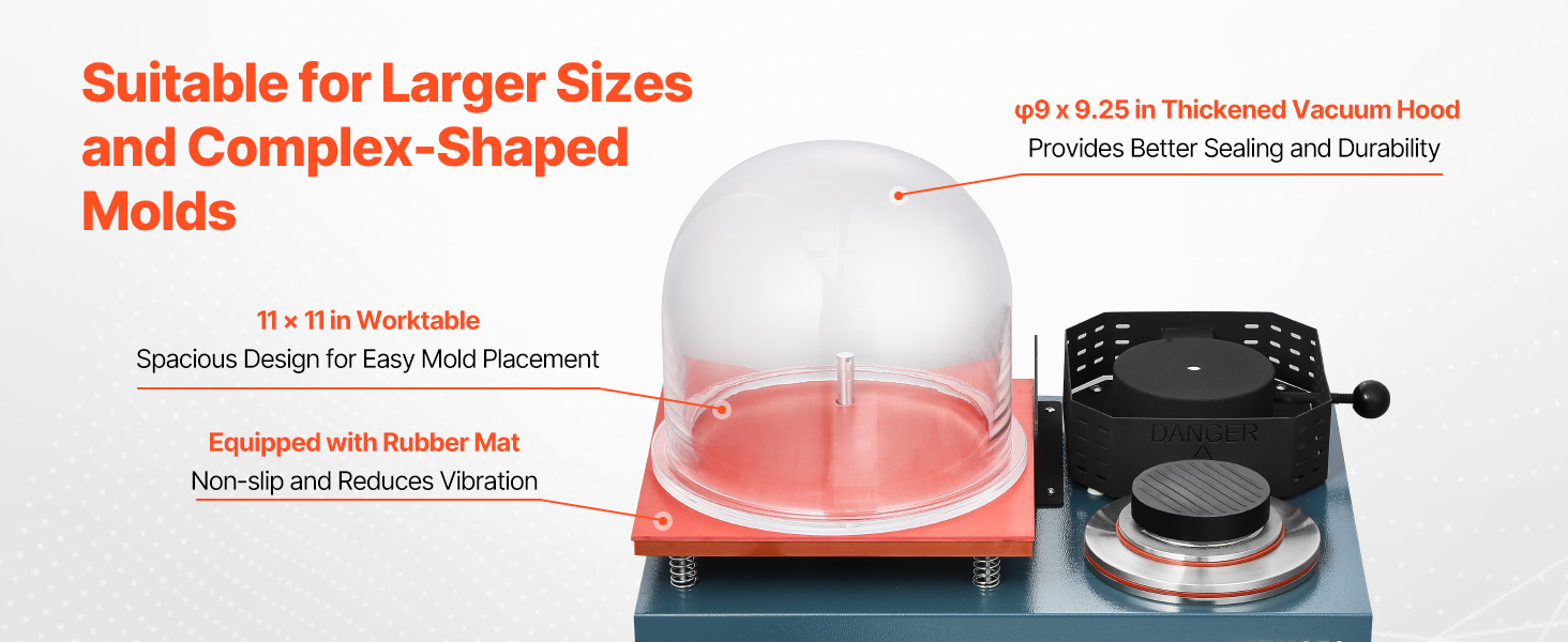 Suuri tyhjiökupu ja työtaso