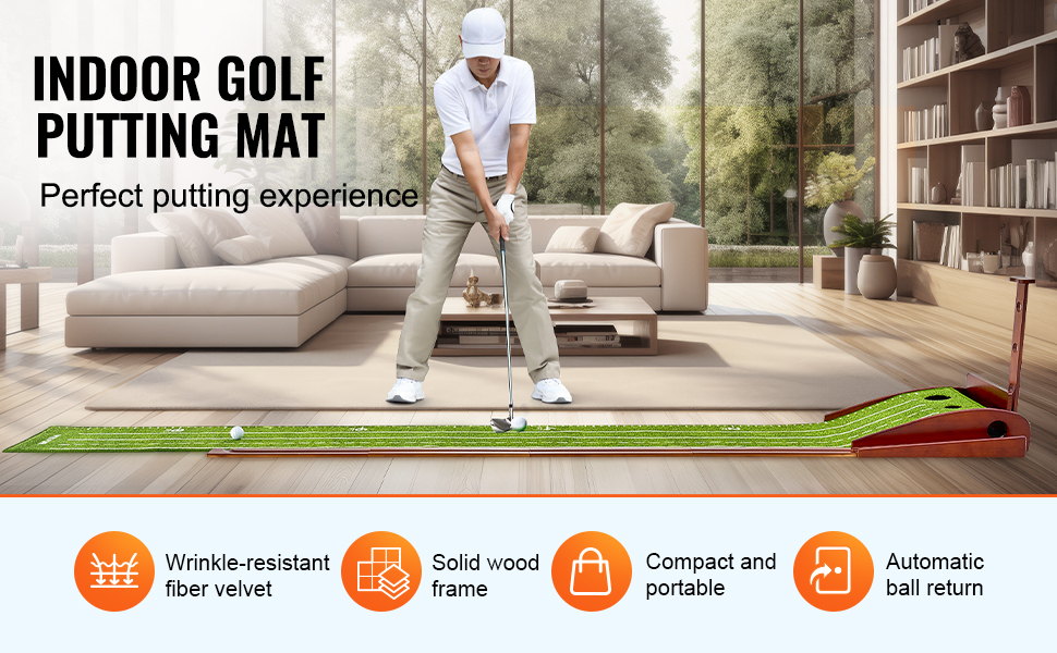 Golf-puttialusta sisäkäyttöön