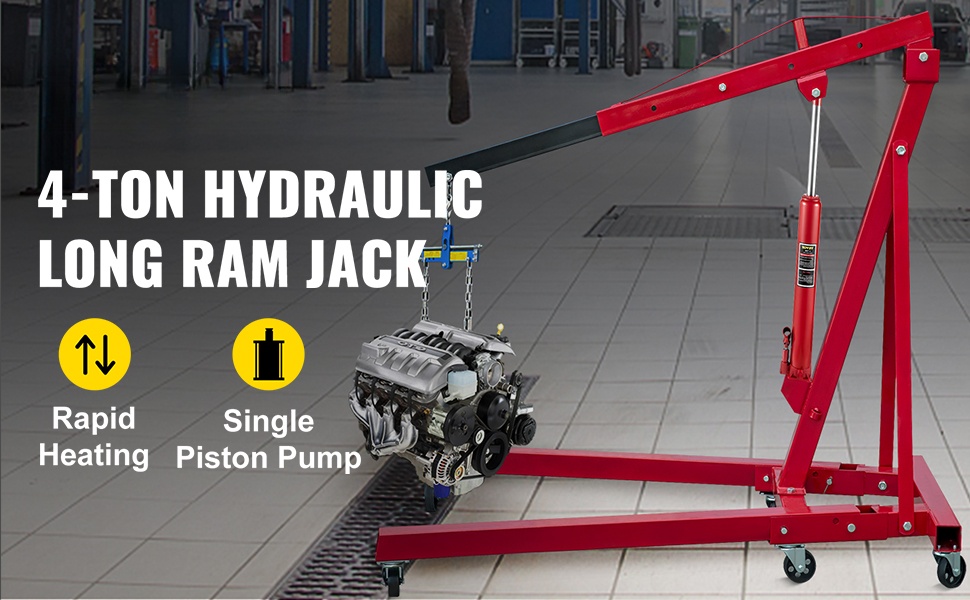 Hydraulinen pitkärunkoinen tunkki 4 t
