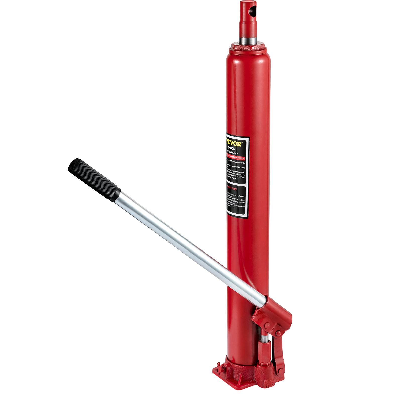 Pitkärunkoinen hydraulitunkki sivulta