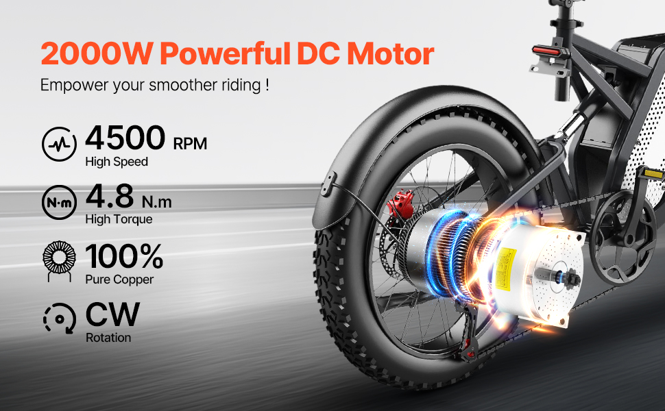 2000W 60V harjaton DC-moottori