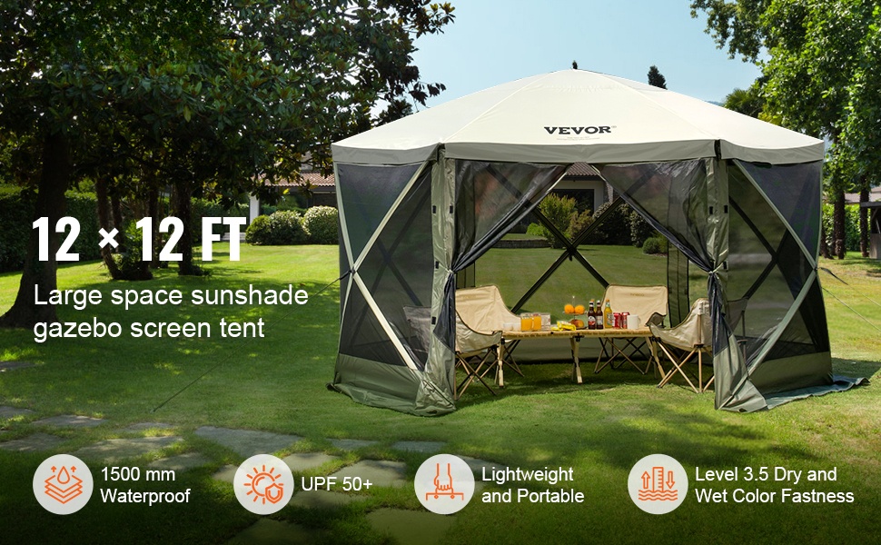 Pop up -paviljonki ulkokäytössä