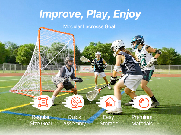 Lacrosse-maali kantolaukun kanssa