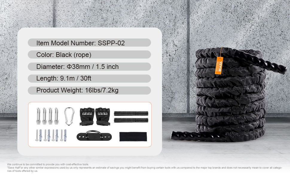 Battle rope -harjoitusesimerkki