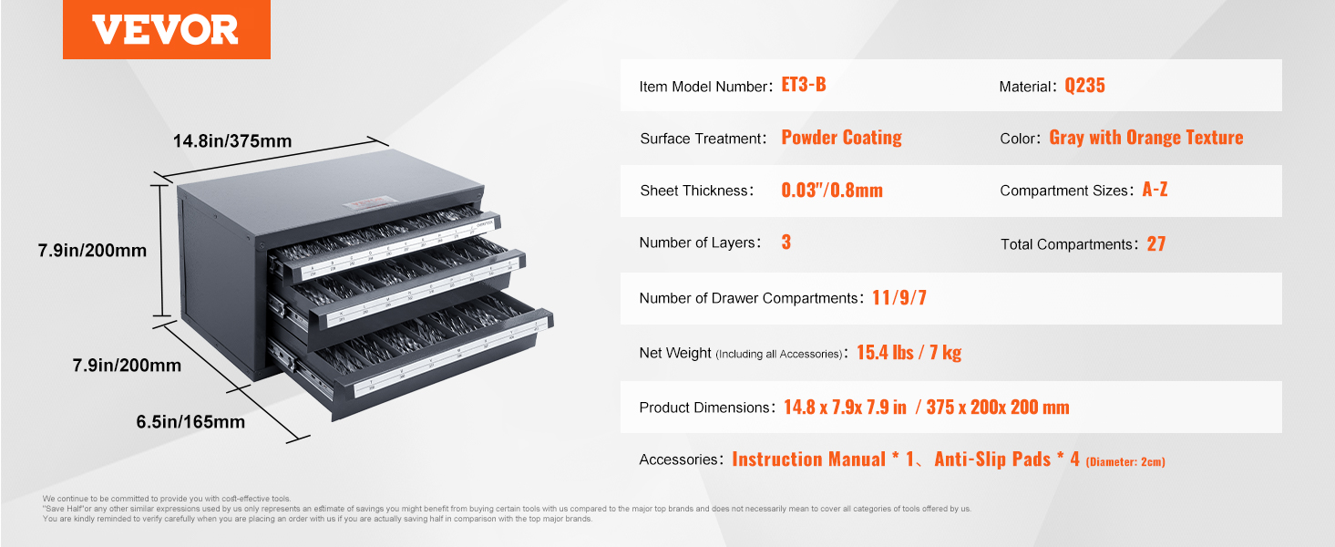 Poranteräkaapin mitat ja rakenne