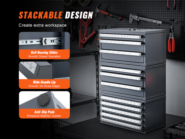 Poranteräkaappien pinoaminen