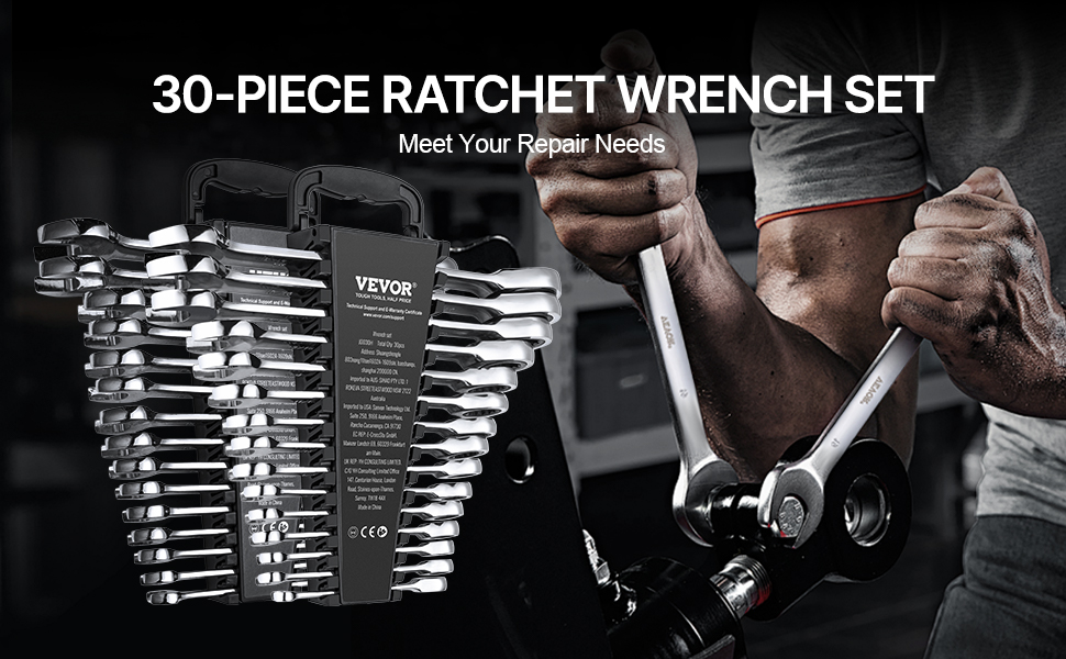 Räikkälenkkiavainsarja telineessä