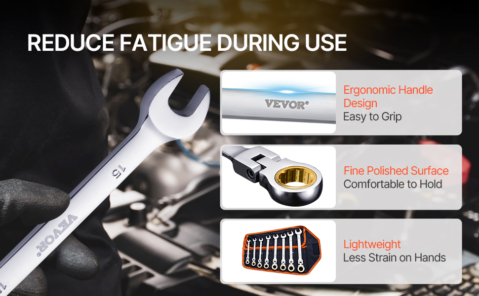 Ergonominen ote ja taipuisa pää