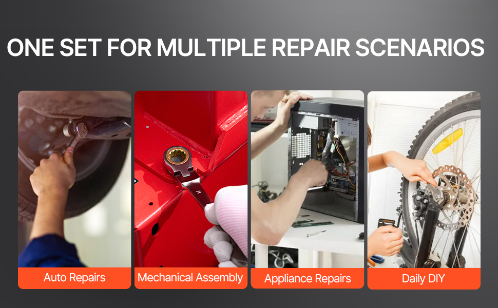 Monikäyttöinen räikkäavainsarja