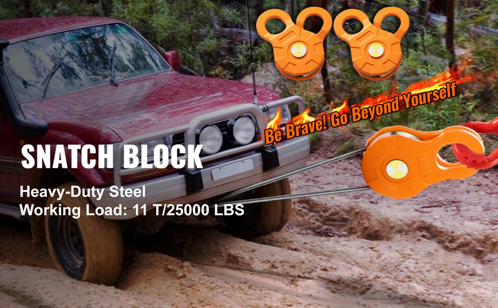 Snatch block -taljapyörä 11T