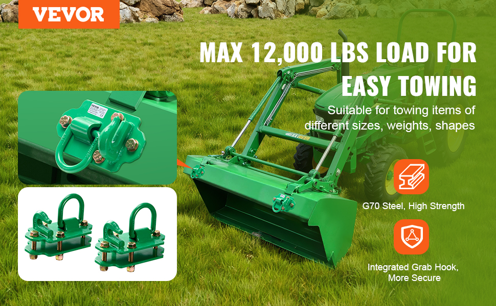 Traktorin kauhan koukut, yleiskuva