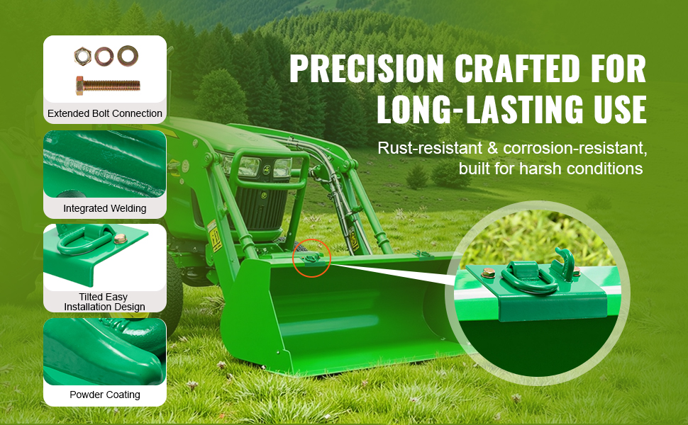 Traktorin koukun kiinnitysrakenne ja pinta