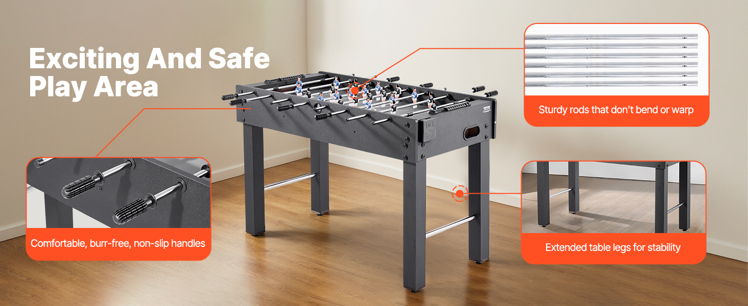 Ergonomiset pöytäjalkapallon kahvat