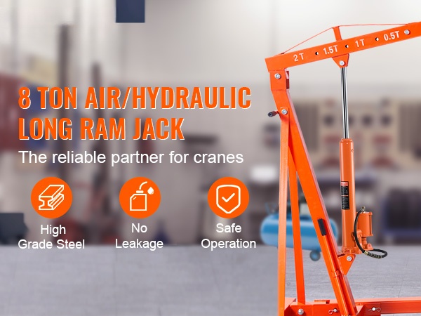 Hydraulinen pitkä tunkki, mittasuhteet