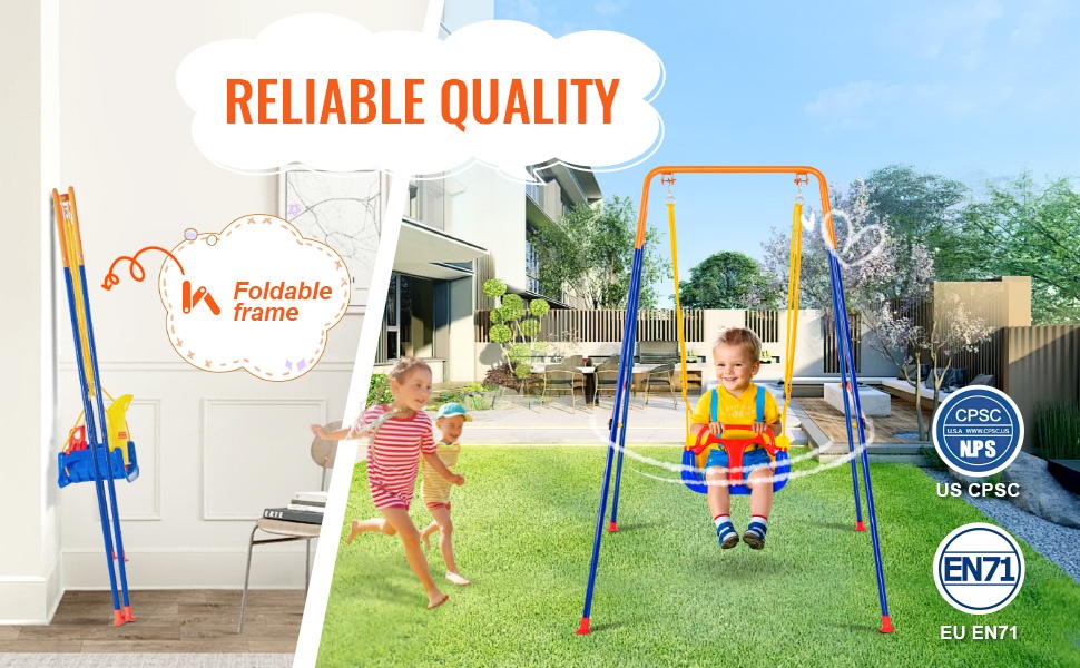 Turvallisuussertifioitu lasten keinu