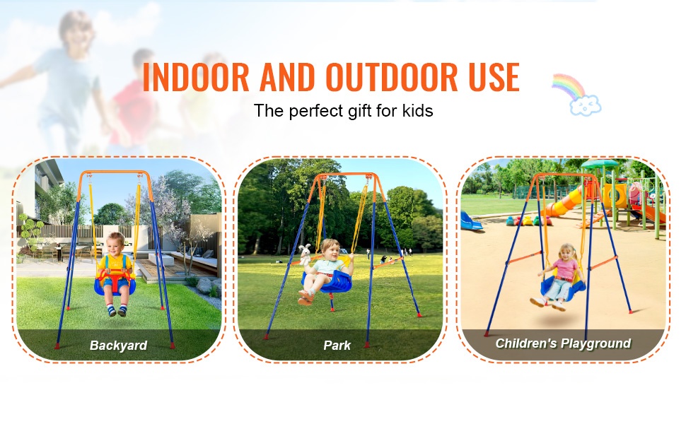 Lasten keinu pihaan ja puistoon