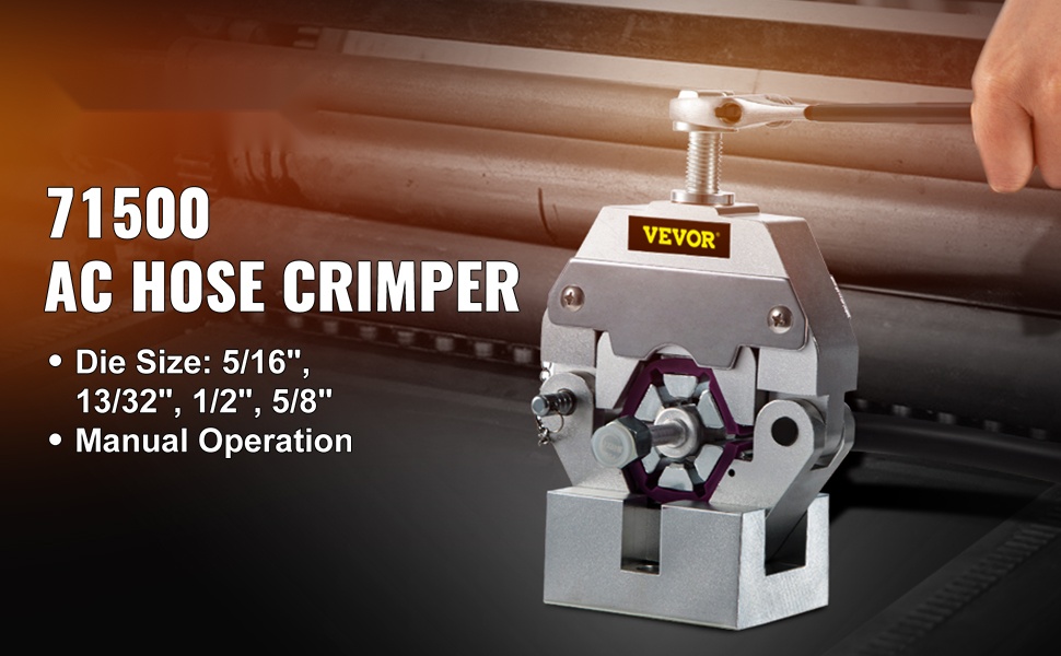 Käsikäyttöinen letkunkrimppauslaite