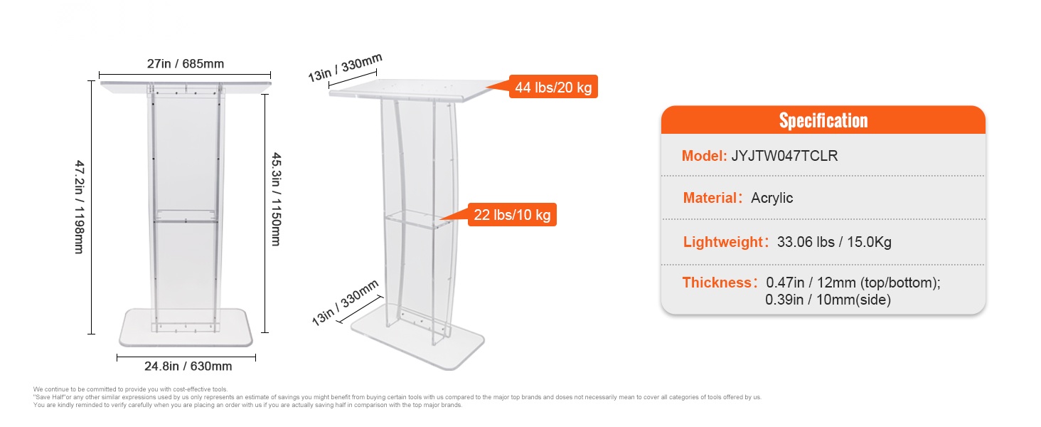Akryylipulpetti käytössä eri tilaisuuksissa