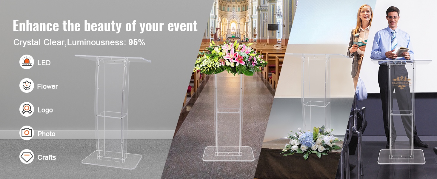 Akryylipulpetti koristeltuna kukilla ja logoilla