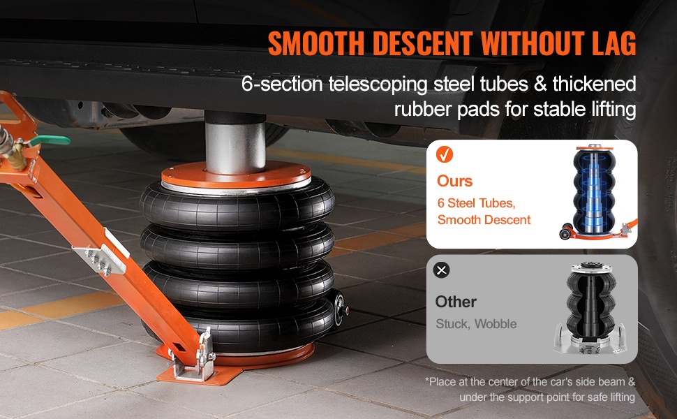 Ilmatunkki säädettävällä pitkällä kahvalla