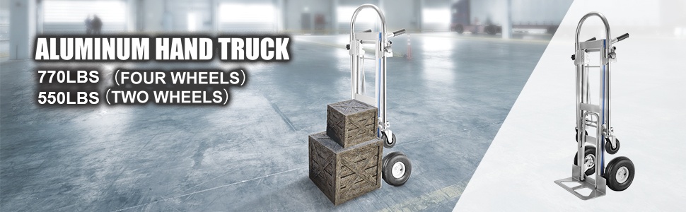 Alumiininen 3-in-1-käsikärry