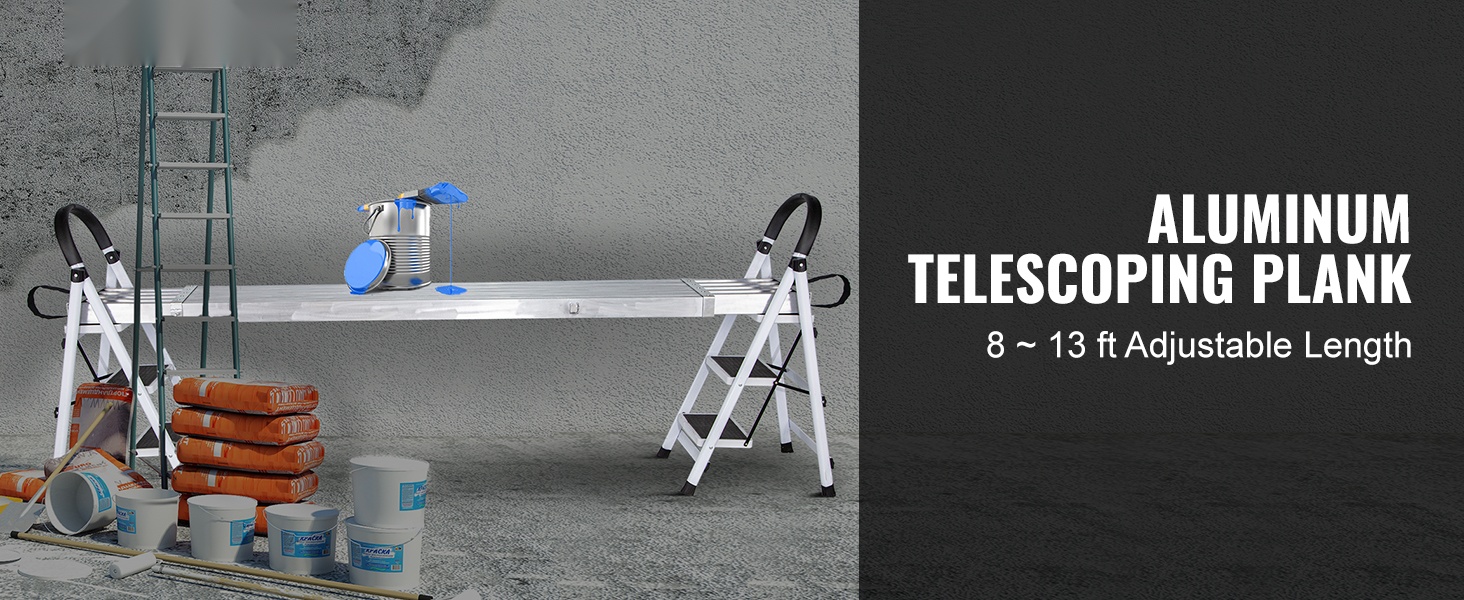 Alumiininen teleskooppitaso