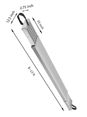 Teleskooppitason mitat