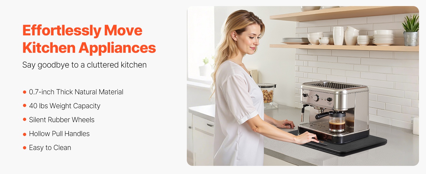 Keittiölaitteiden liukualusta työtasolla