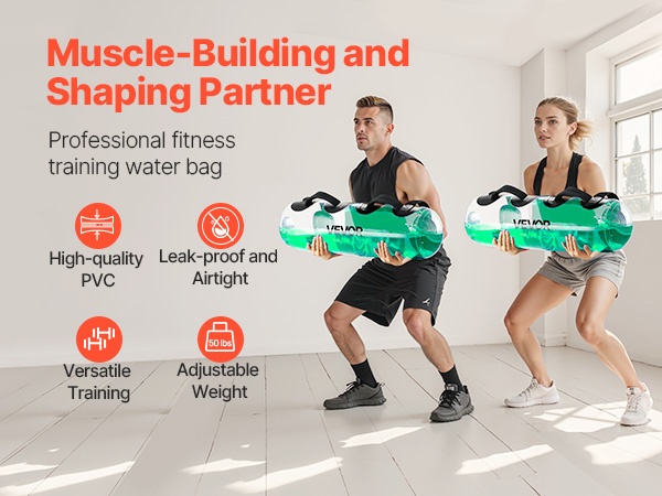 Vesiharjoittelupussi läpinäkyvästä PVC-materiaalista