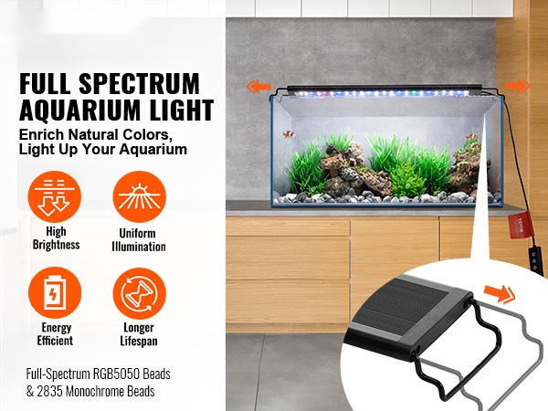 Akvaariovalo täysi spektri mobiili