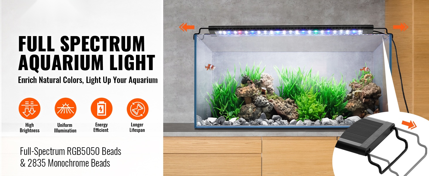 Akvaariovalo täysi spektri