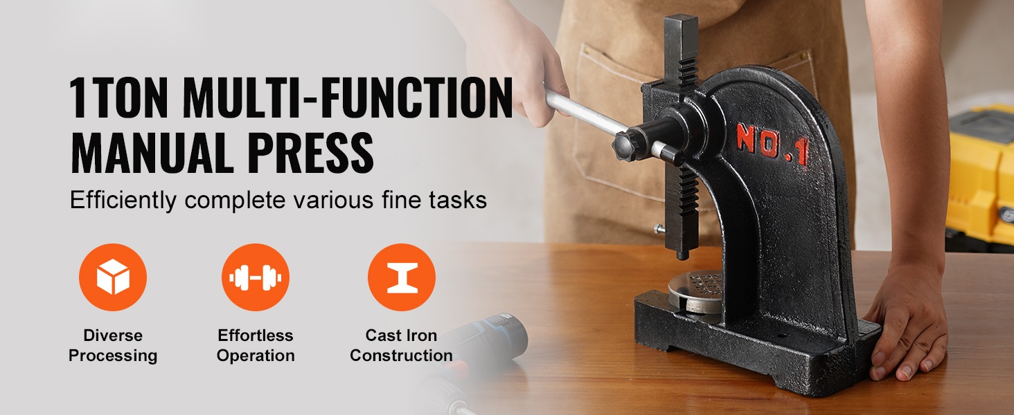 Telinepuristin työpöydällä