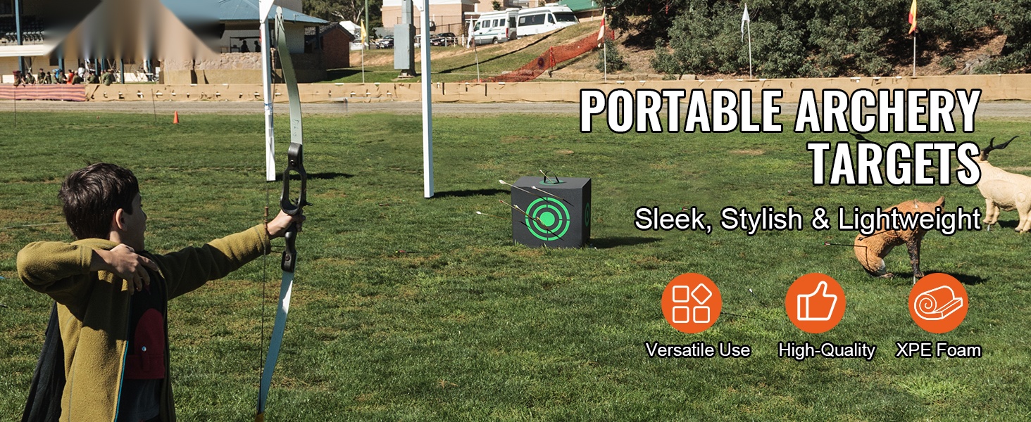 Olkinen jousiammuntataulu ulkokäytössä