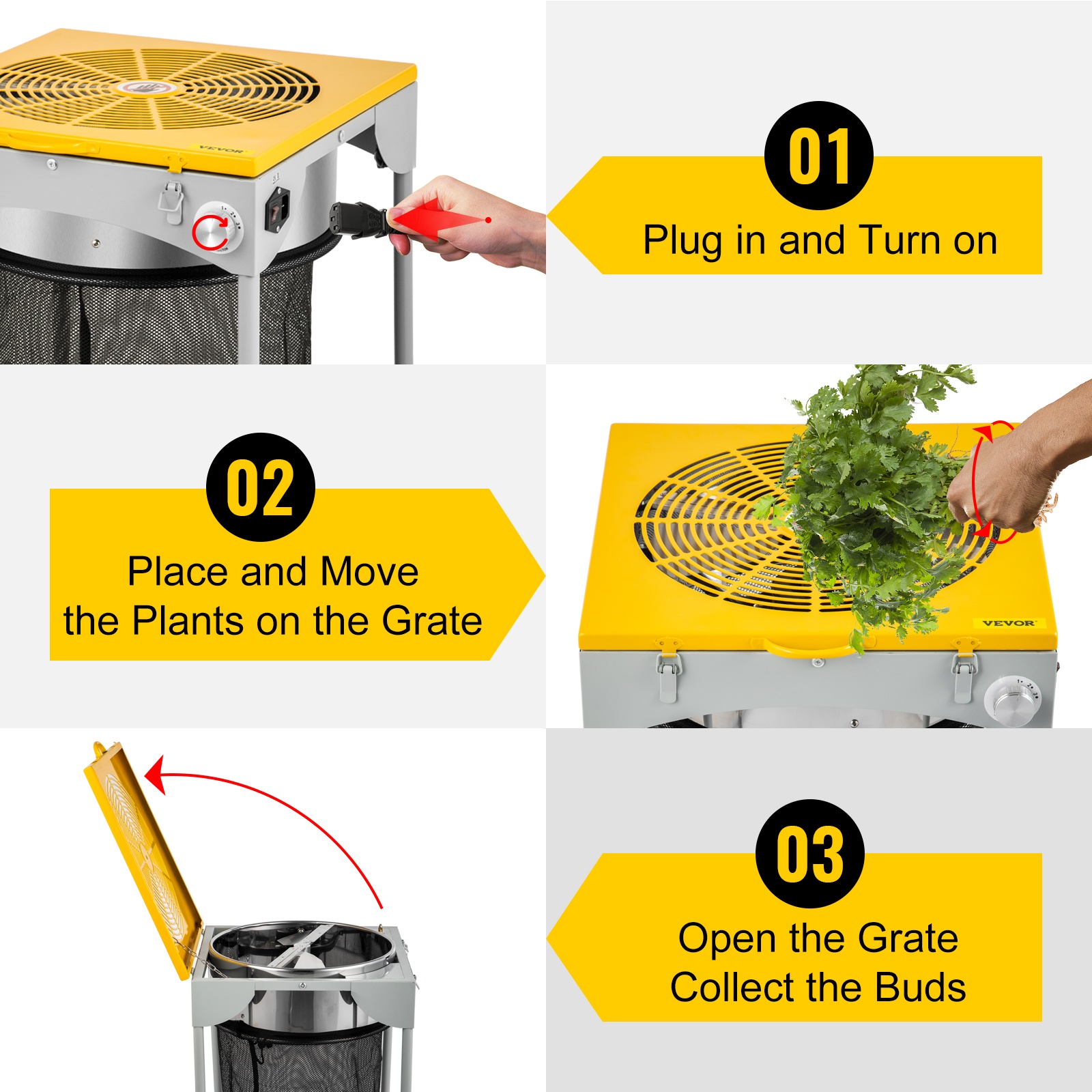 Helppokäyttöinen lehtitrimmeri