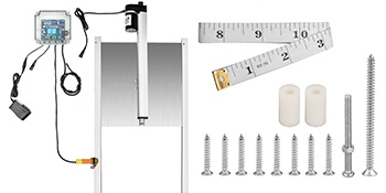 Automaattisen kanalan oven pakkauksen sisältö
