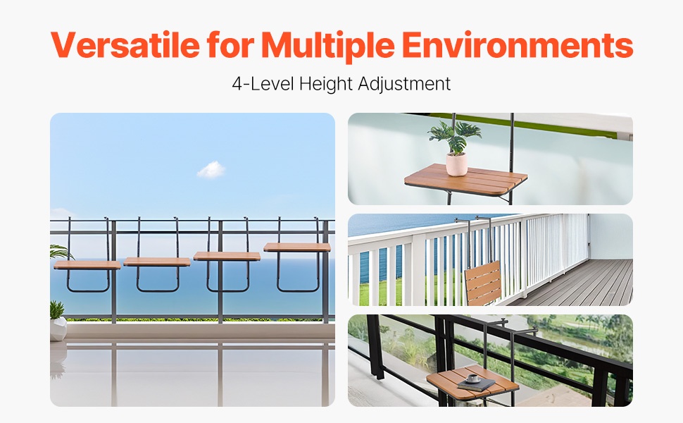 Parvekepöytä monenlaiseen käyttöön