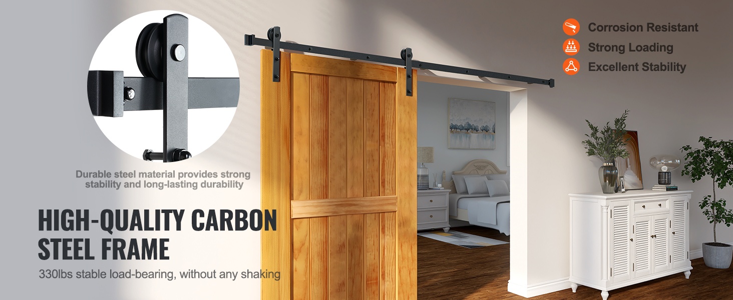 Hiiliteräksinen kisko ja ripustimet