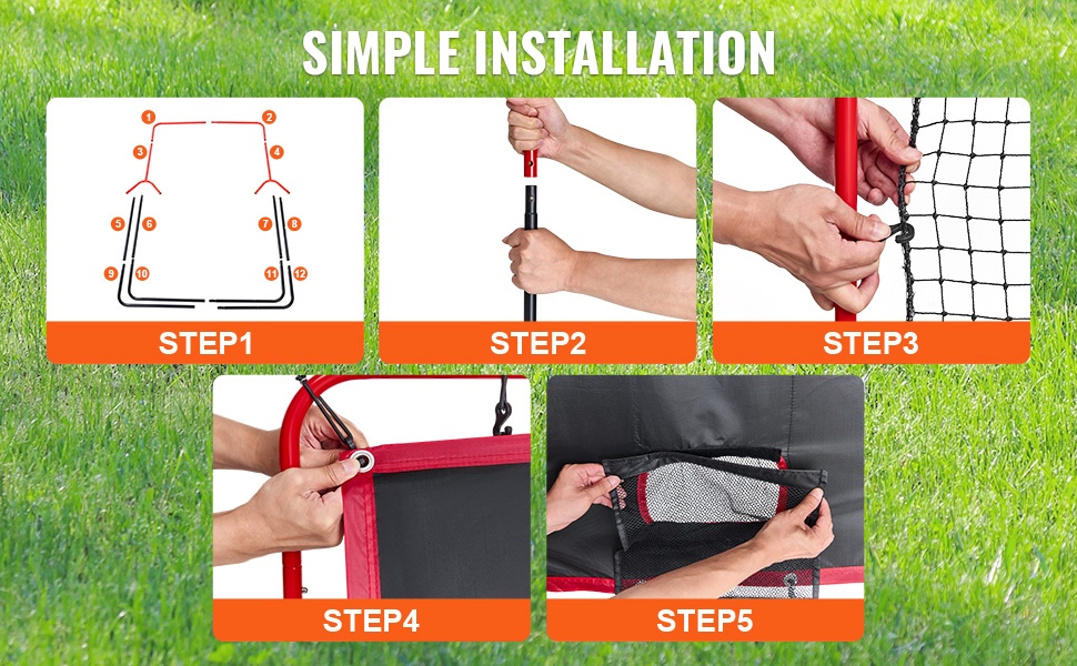 Tukeva teräsrunko ja verkkomateriaali